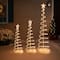 3ft., 4ft., & 6ft. Pre-Lit Spiral Artificial Christmas Tree Set, Clear Lights